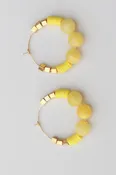 Beaded Colorful Hoops