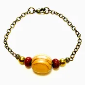 Bronze Breeze Porcelain Bracelet