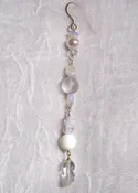 ArcticMoon Snowball Icicle (crystal/moonstone/mother of pearl/opal/pearl)(14k)