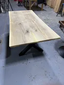 Hackberry Book match dining table — Indy Urban Hardwood Company