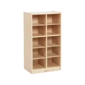 10 Cubby Mobile Storage Cabinet