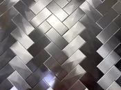 2.5″x 6″ 3D Prism Stainless Steel Subway Tile