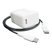 30W PD Wall Plug + 3' Round Type C to C Cable