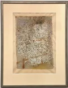 Mark Tobey  (American, 1890 - 1976)   "Blossoming Moments" — driftwood modern