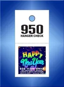2 Part Color Print Coat Check Happy New Year #SCC2-6