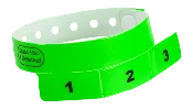 Cash Tag - 3 Tab Vinyl Wristbands
