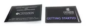 Citizen Limited Five-Year Warranty and General Instructions Booklet with Pamphlet