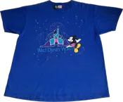 90s Walt Disney World Castle Blue Tee