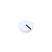 12mm White Knob Cap with Indicator Line for Lexicon PCM41, PCM42