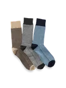3 Pack Cotton Blend Sock - Multi