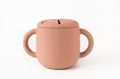Babeehive Goods - Silicone Snack Cup with Lid: Blush