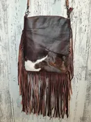 Hair on Hide Fringe Crossbody Concealed Carry