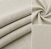 Linen Fabric – Light Beige Natural Weave