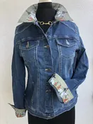 Blue Jean Jacket with an Old Fashion Hunt Print