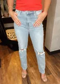 High Rise Slim Straight