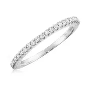 14kt 1/6CT Half Eternity Wedding Band