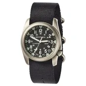 Bertucci A-4T Super Yankee Illuminated Special Edition Men's Black Nylon Band Black Quartz Dial Watch - 13480