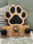 Dog paw leash holder — Taylormadewoodworks