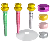 9mm OT Equator Titanium TiN Coated Pivots Set