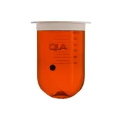 1000mL Amber Glass Apex Vessel with Plastic Rim