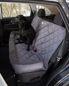 Back Seat Protector with Fleece Headrest for Dogs - Gray