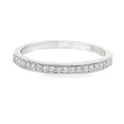 14K White Gold - Diamond Band - J31823