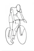 Bicyclist Metal Wall Decor and Wall Sculpture