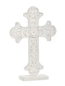 14.75" Distressed Cross on Stands