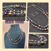 SKU: 1005 African Beads Jewelry Set