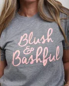 Blush & Bashful T-Shirt – Heather Grey