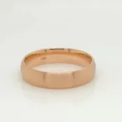 14K Brushed Domed Band