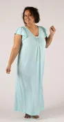 Shadowline® Cherish Cap Sleeve Long Nightgown
