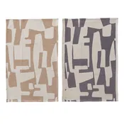 Abstract Cotton Waffle Weave Kitchen Towel