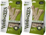 (2 Pack) WHIMZEES Natural Grain Free Dental Dog Treats, Rice Bones Large