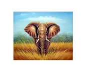African Elephant Canvas Wall Art 20×24 Wildlife Safari Animal Home Decor