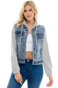 Casual Stretch Denim Hoodie Jacket (6 Jackets)
