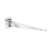 Black, White and Chrome Slatwall Shelf Brackets