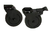 Caster Kit - (4 in/10 cm) 1 locking 1 non-locking for Modular Nests, Nests and Wood Tables