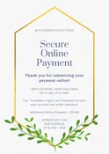 Secure Online Payment  (All Sales Final In Person &amp;amp; Online)