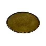 300 Hammered Gold Plate Candle Holder