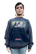 Menace to Society Pocket Crewneck – Navy Wash