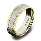 14 KARAT WHITE GOLD GENTS BAND – 2416G