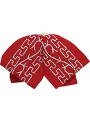 Adult 
Mexican Charro Bow Tie 100% Polyester Red/Silver 601116