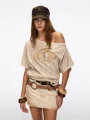 Asymmetric Graphic Top