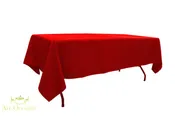 10 Ft Banquet Table Linen Red | All Occasion Rentals