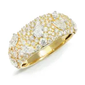 2.00ctw Multi-Cut Diamond Band 14Kt Yellow Gold