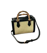 Sondra Roberts Rattan/Bamboo Handbag