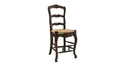 24" Ladderback Counter Stool - Dark Brown