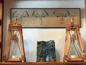 Arts & Crafts Wood Lanterns, two available —  Martin & Brockett