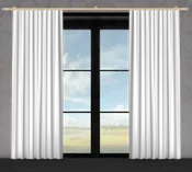 Atacama Wool Curtains Pleated